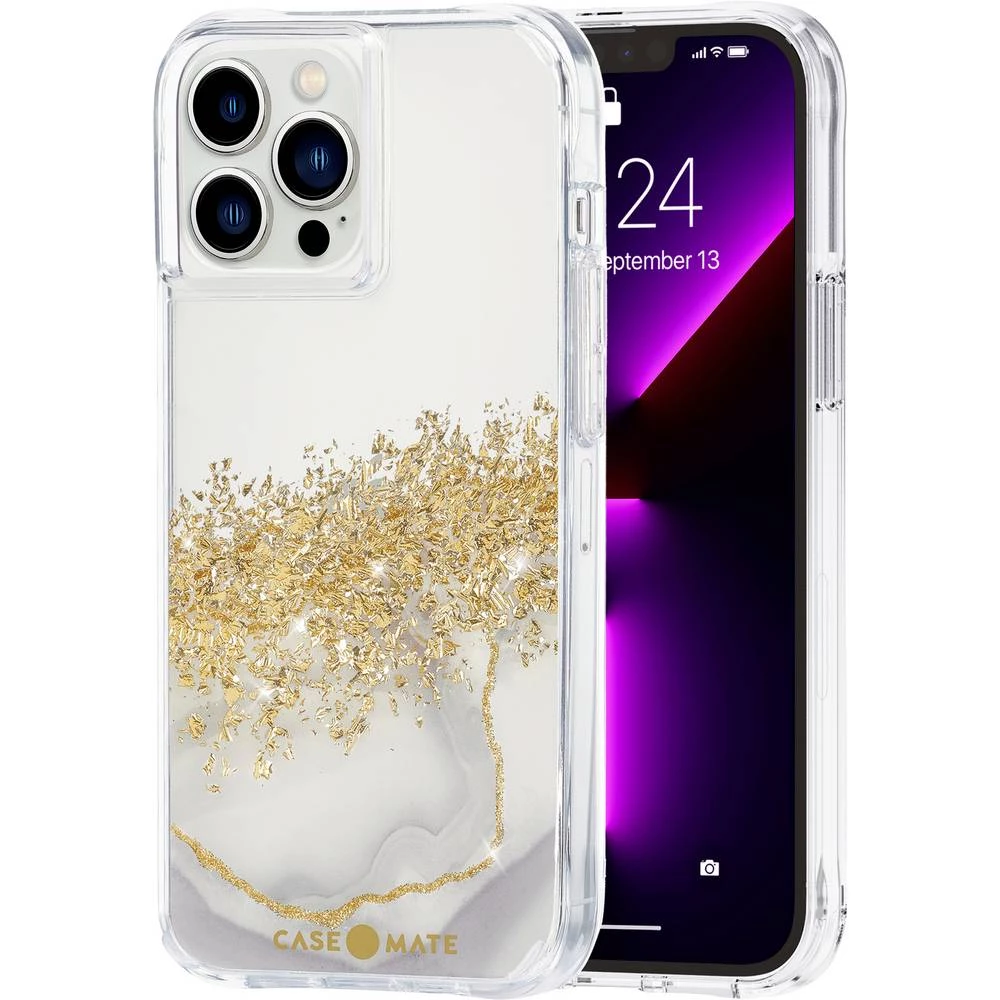 Case-Mate  Karat Marble Case  stražnji poklopac za mobilni telefon  Apple  IPhone 13 pro Max  prozirna, zlatna slika