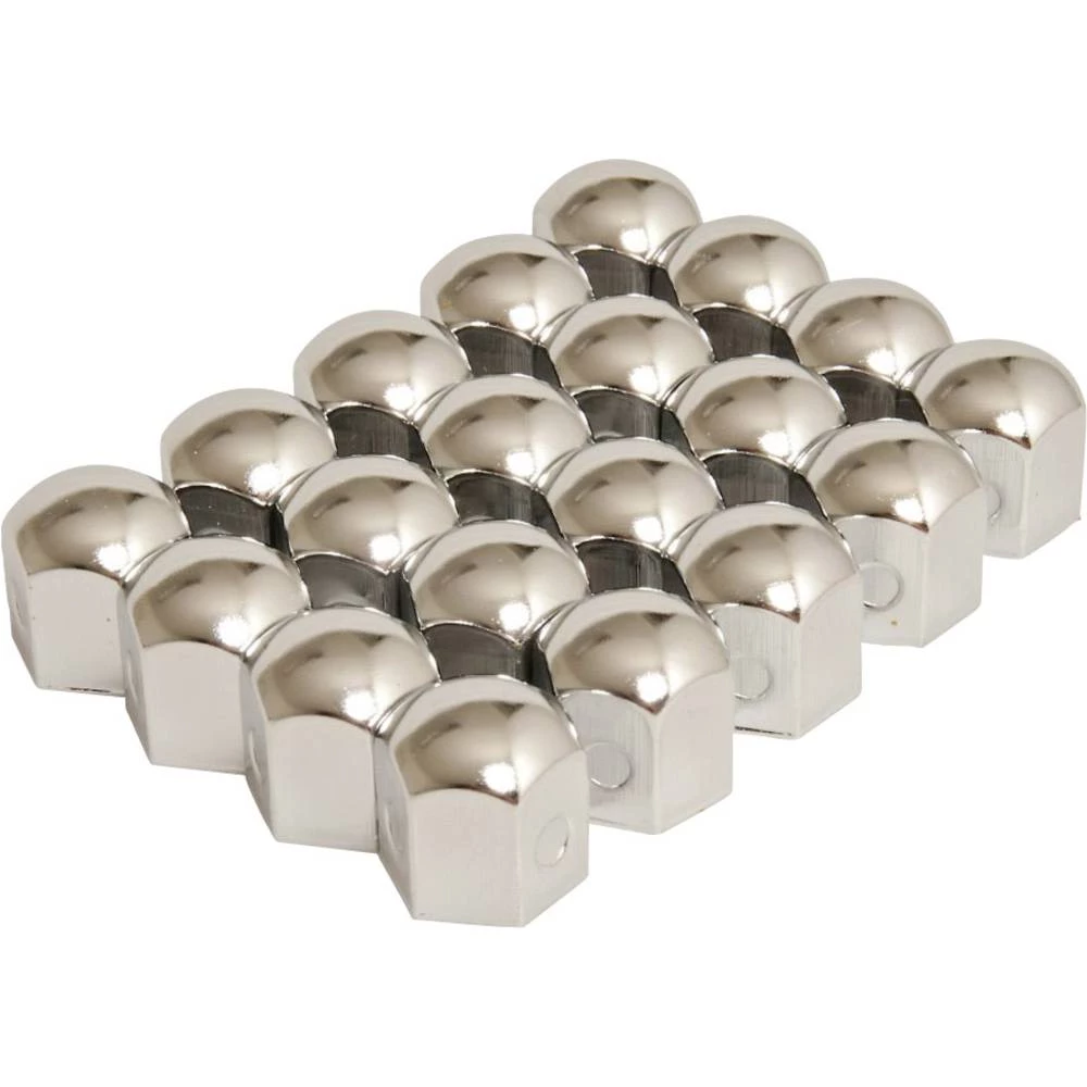 Kapice za matice na kotaču Prikladno za 17 mm Krom boja Metal HP Autozubehör slika