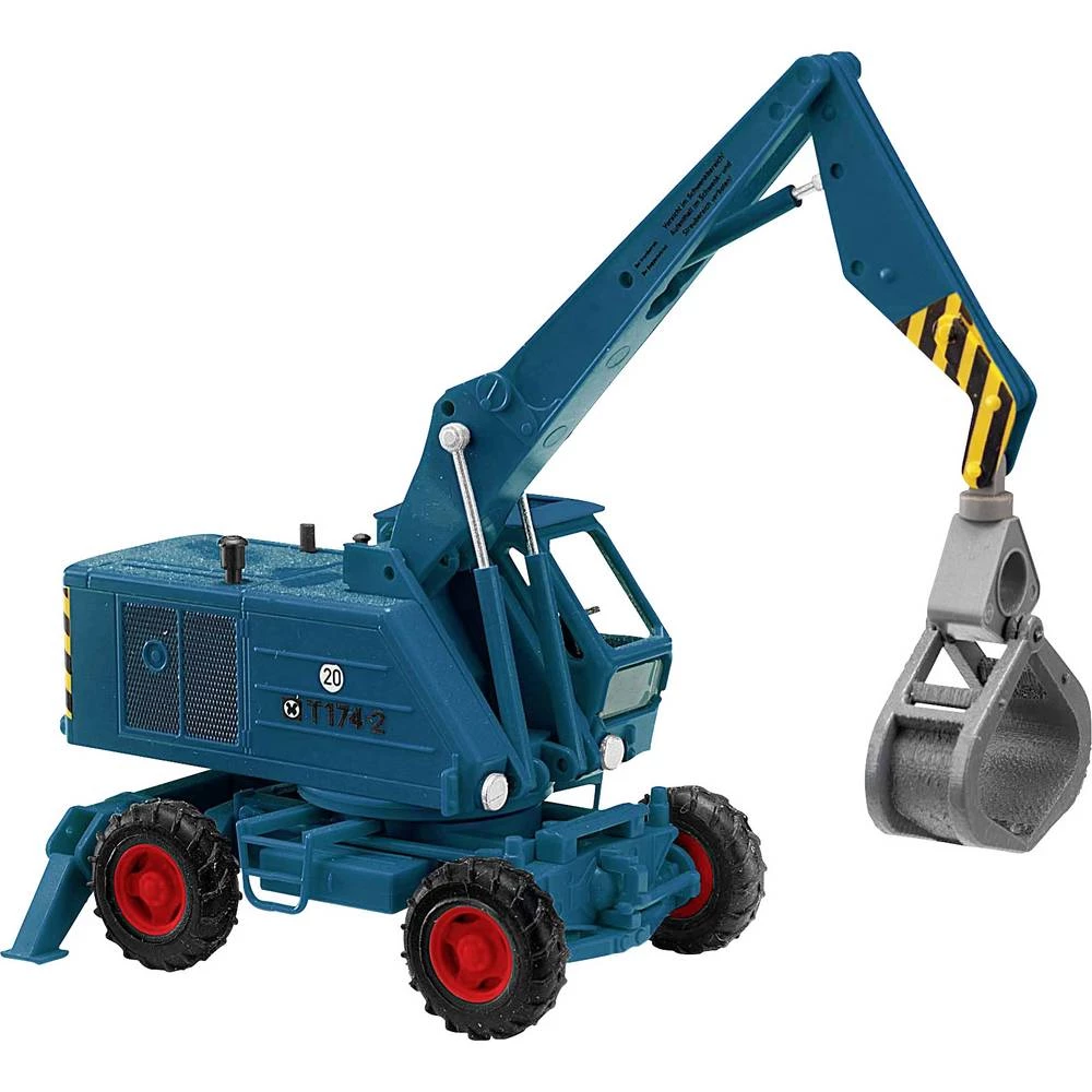 Busch 42896 h0 Weimar pokretni bager T 174-2 s drvenim grabilicama slika