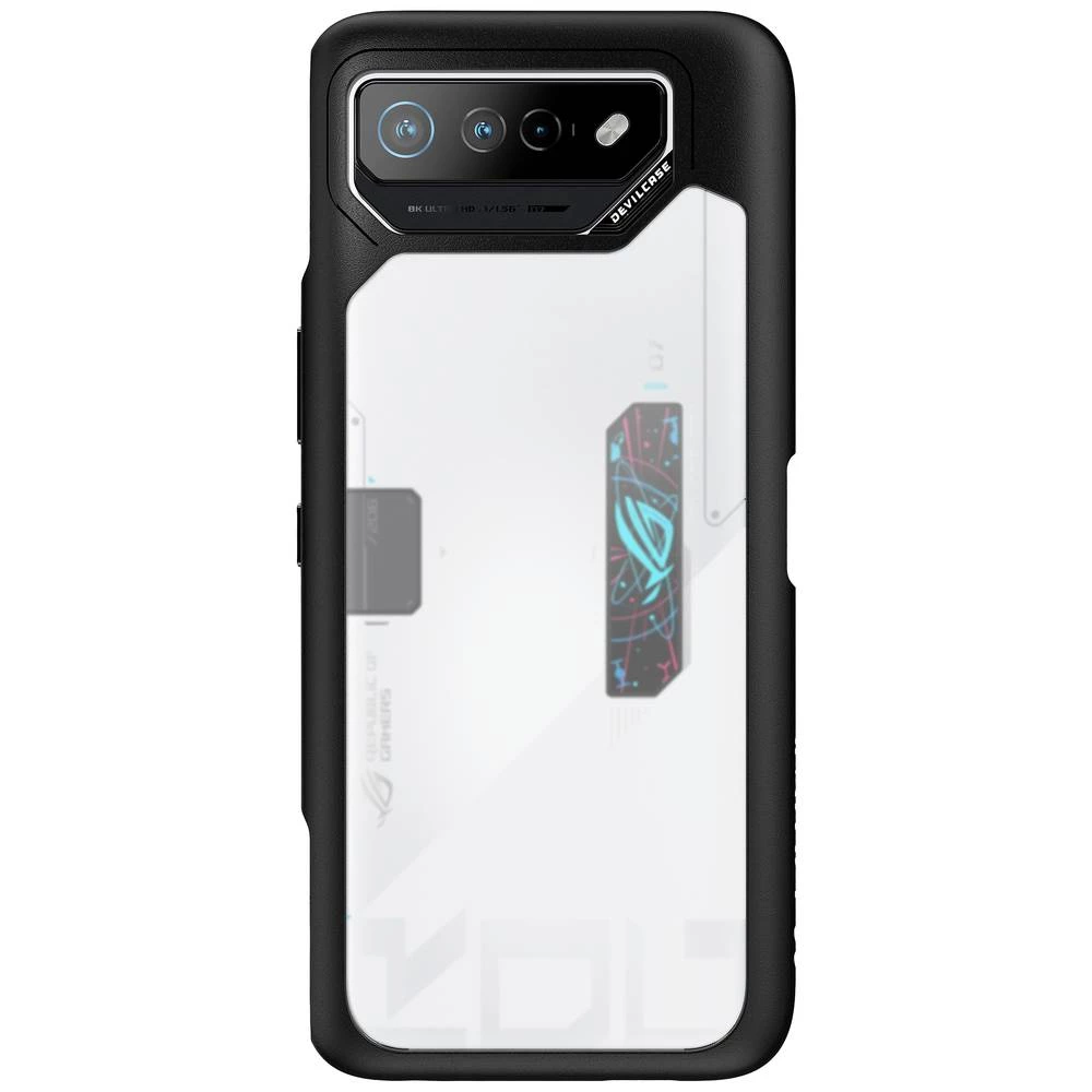 Asus ROG Phone 7 DEVILCASE stražnji poklopac za mobilni telefon Asus ROG Phone 7, RPG Phone 7 Ultimate crna, prozirna slika