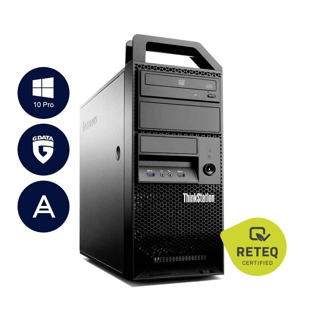 Lenovo ThinkStation E32 30A1 radna stanica obnovljeno (vrlo dobro) Intel® Core™ i5 i5-4570 16 GB 500 GB HDD 128 GB SSD Nvidia Quadro K2000 Windows® 10 Pro slika