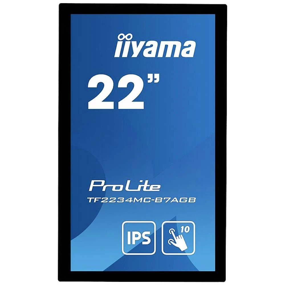 Iiyama ProLite TF2234MC-B7AGB LED zaslon 55.9 cm (22 palac) Energetska učinkovitost 2021 F (A - G) 1920 x 1080 piksel Full HD 8 ms DisplayPort, VGA, HDMI™, USB IPS LED slika