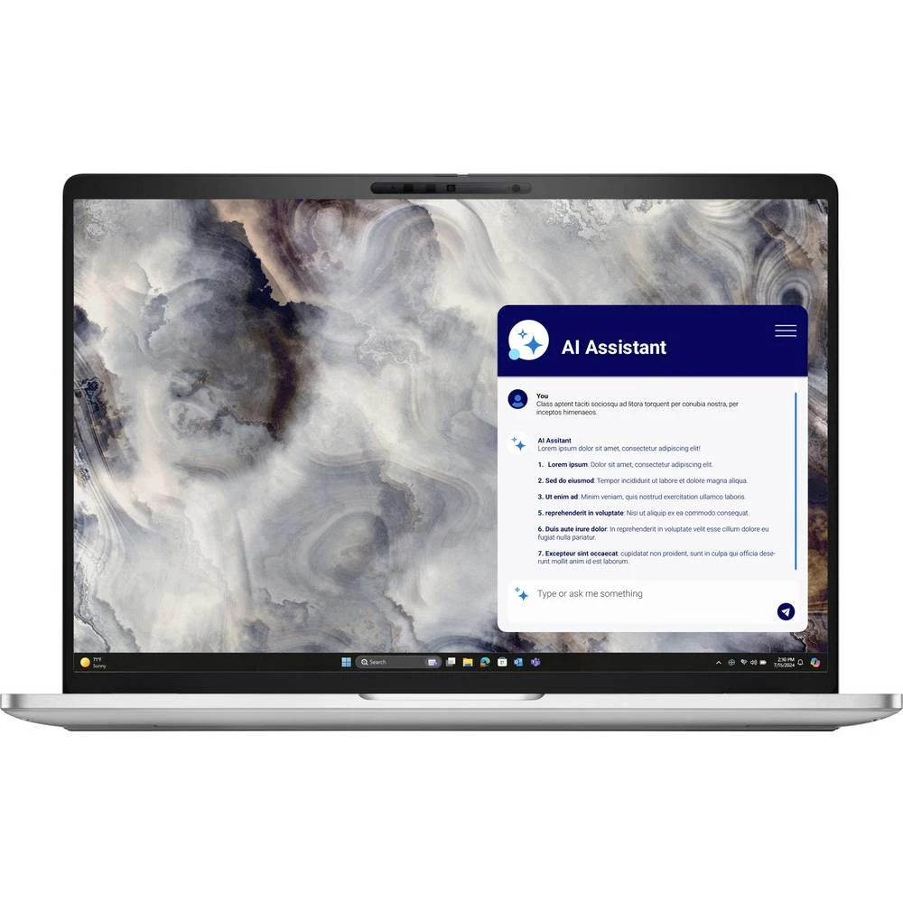 Dell Notebook "Pro 16 Plus PB16250" 40.6 cm (16 palac) 2K Intel® Core™ Ultra 7 265U 16 GB RAM 512 GB SSD njemačka, qwert slika