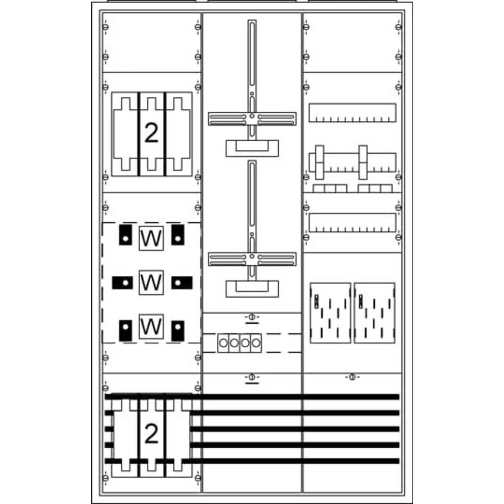 Striebel & John 2CPX032611R9999 KS406EHZ razvodni ormar   Broj redova = 3 slika