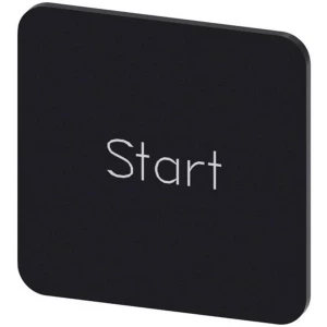 Siemens 3SU1900-0AF16-0DT0 ploča za natpise kvadratan (Š x V) 22 mm x 22 mm start crna, bijela 10 St. slika