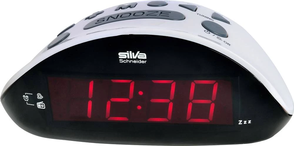 UKW Radio budilica Silva Schneider UR 1190 Crna, Siva slika