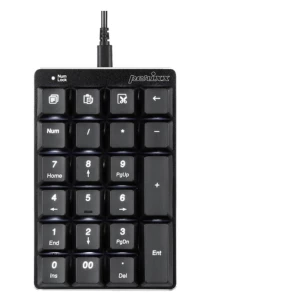 Perixx PERIPAD-303 B žičani numerička tipkovnica osvjetljen crna slika