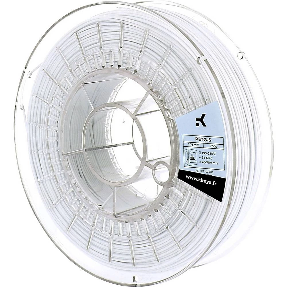 3D pisač filament Kimya PT1004TQ PETG 1.75 mm Bijela 750 g slika