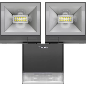 Theben theLeda S20 W BK 1020934 LED vanjski Spotlight s detektor pokreta ATT.CALC.EEK: LED 20 W Bijela slika