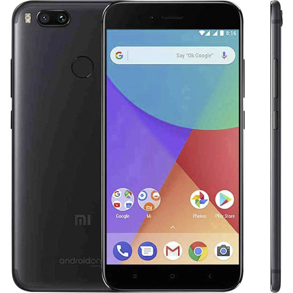 Xiaomi Mi A1 64 GB Crna Hybrid-Slot Android&trade; 7.1 Nougat 12 MPix, 12 MPix slika