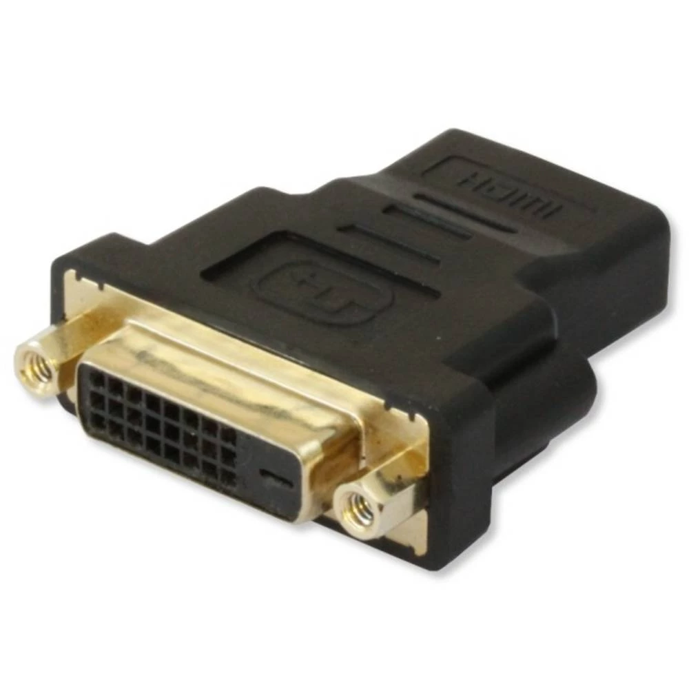 HDMI / DVI Adapter [1x Ženski konektor HDMI - 1x Ženski konektor DVI, 24 + 1 pol] Crna TECHly slika