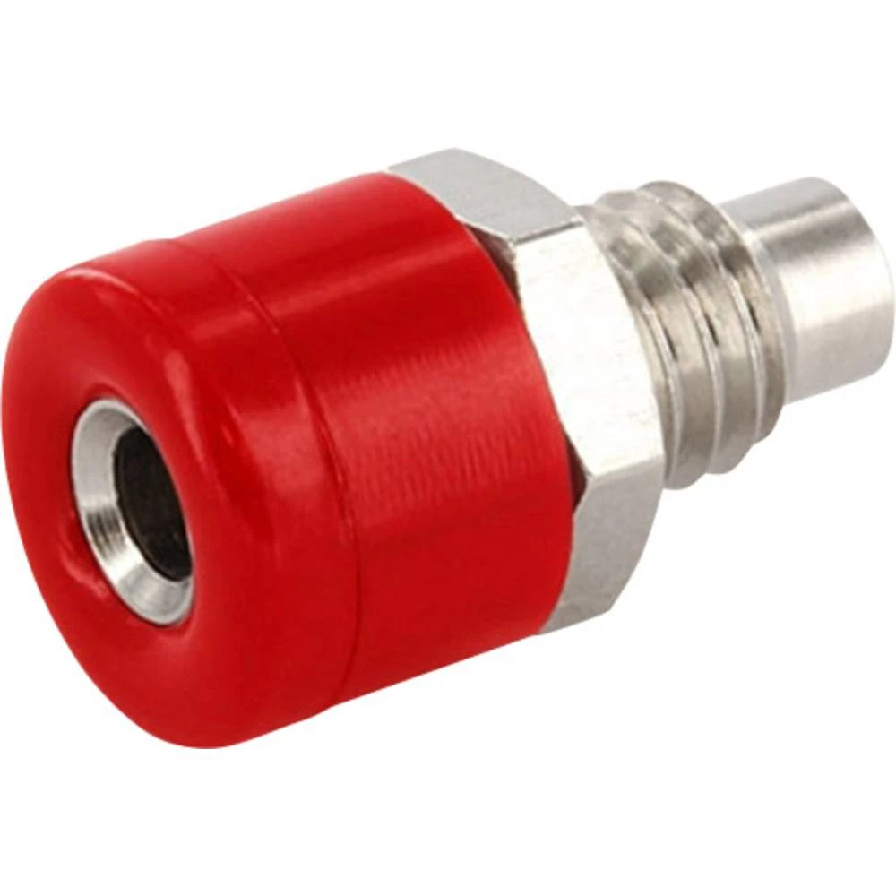 Banana utikač Ženski konektor, vertikalna ugradnja Zatik-&Oslash;: 2.6 mm Signalno-crvena econ connect 200 ST slika