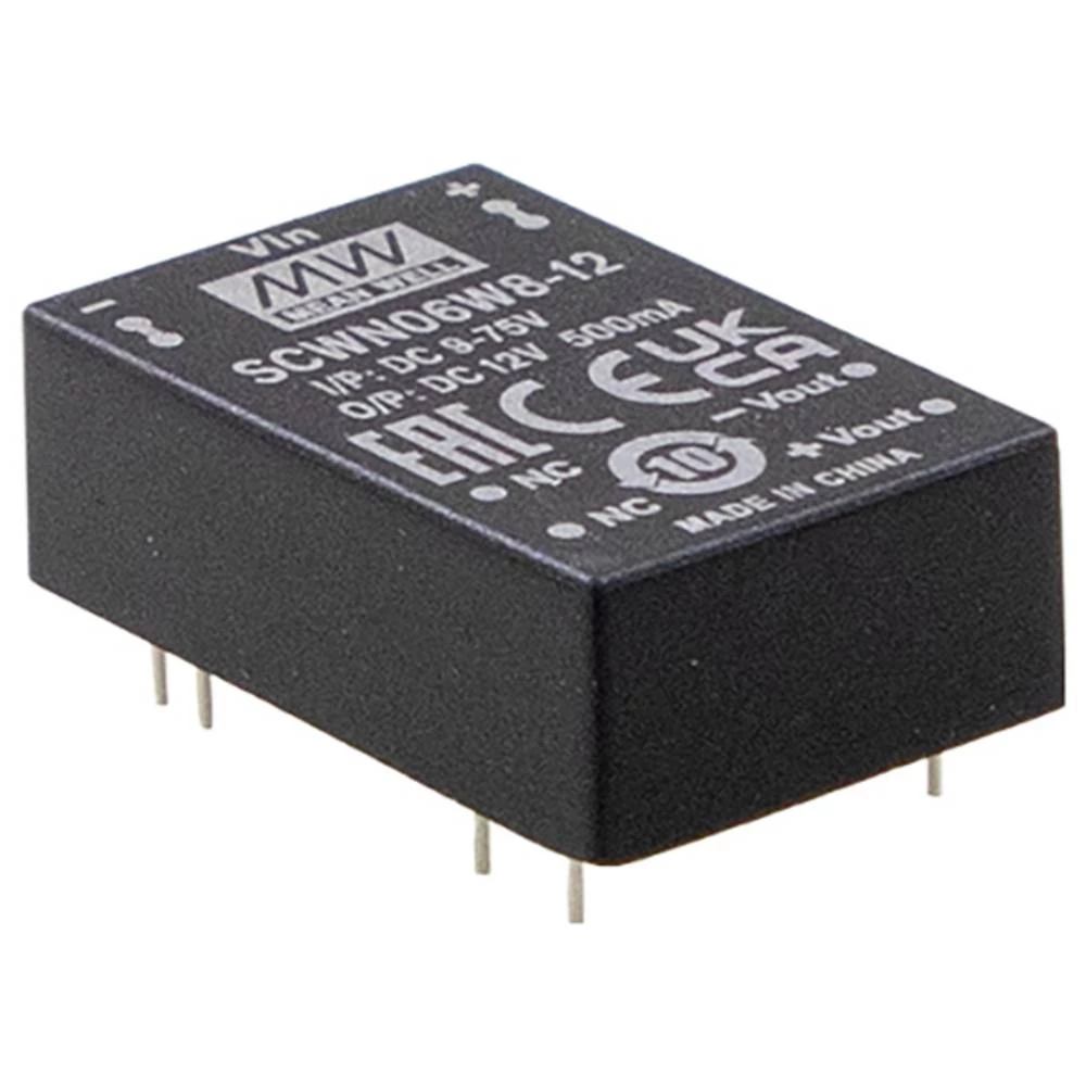 MEAN WELL DCWN06W8-12 DC/DC pretvarač 24 V -12 V -0.250 A 6 W Content 1 kom. slika