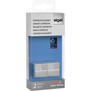 Sigel Magnet SuperDym C20 Super-Strong Cube-Design (Š x V x d) 20 x 20 x 20 mm Kocka Srebrna 2 ST GL706 slika