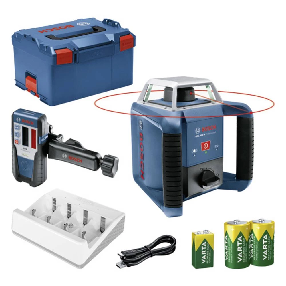 Bosch Professional GRL 400 H + LR 1 in L-BOXX rotirajući laser slika
