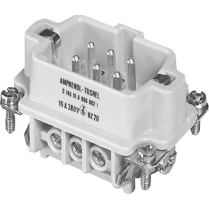Amphenol C146 10A006 002 1-1 muški umetak heavy|mate® c146 Ukupan broj polova 6 + PE 1 St. slika