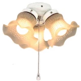 Svjetiljka za stropni ventilator CasaFan 3 WE 3 TULPEN Staklo (mat)