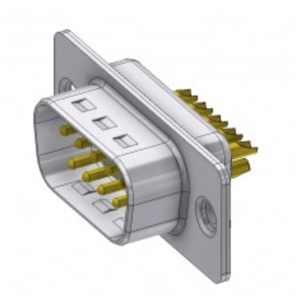 D-SUB utikač 180 ° Broj polova: 9 Lemni kup DELTRON SWISS 1 ST slika