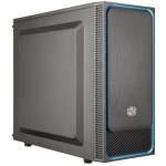 Midi-Tower Kućište za računala Cooler Master MasterBox E500L Crna, Plava boja 1 predinstalirani ventilator