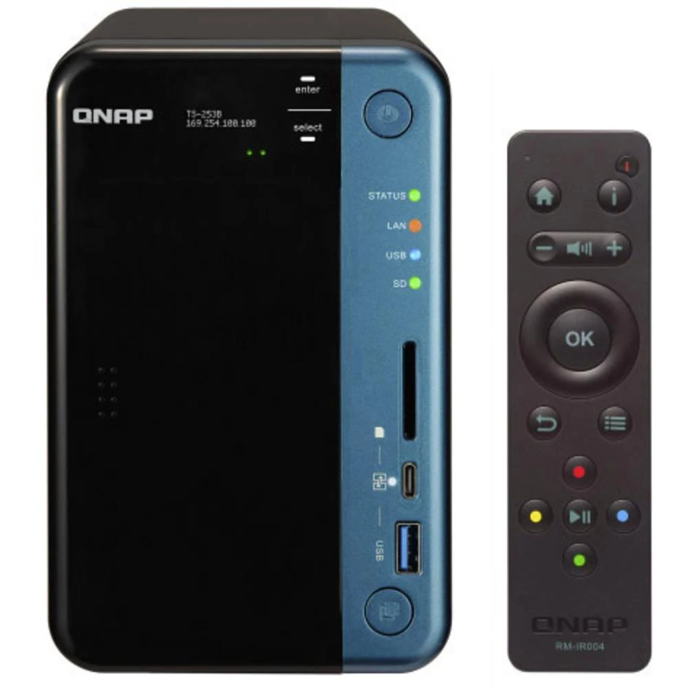 NAS-Server kućište QNAP TS-253B-4G 2 Bay Utor za SD karticu slika