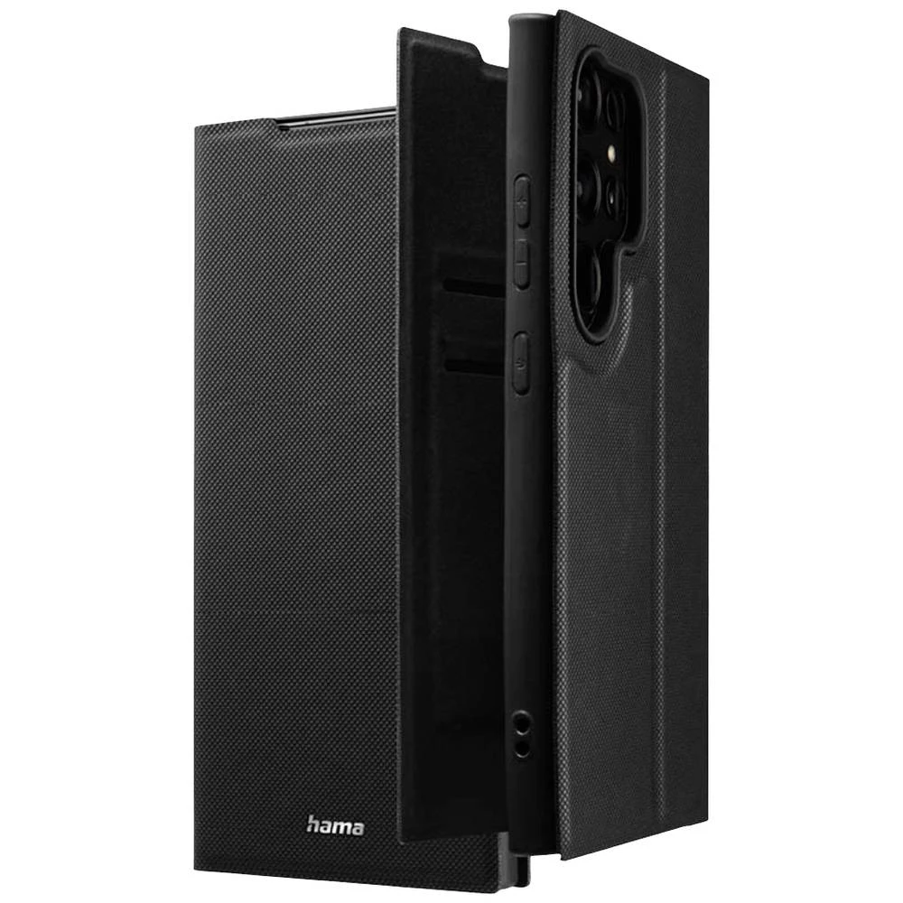 Hama Daily Protect knjižica Samsung Galaxy S24 Ultra crna funkcija stalka slika