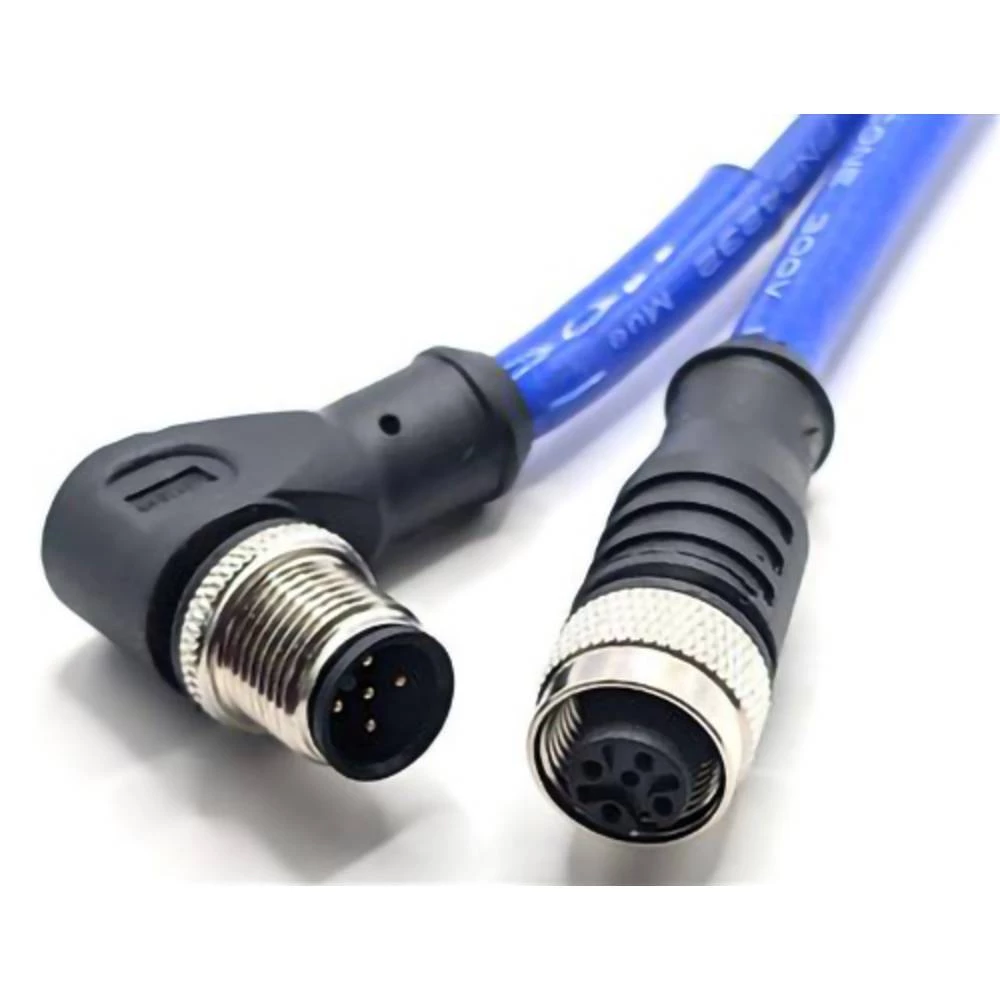 Mueller Electric C5BC82M005 utični konektor za senzor/aktivator M12 kutni muški konektor, žženski konektor, ravni 5 m Br slika