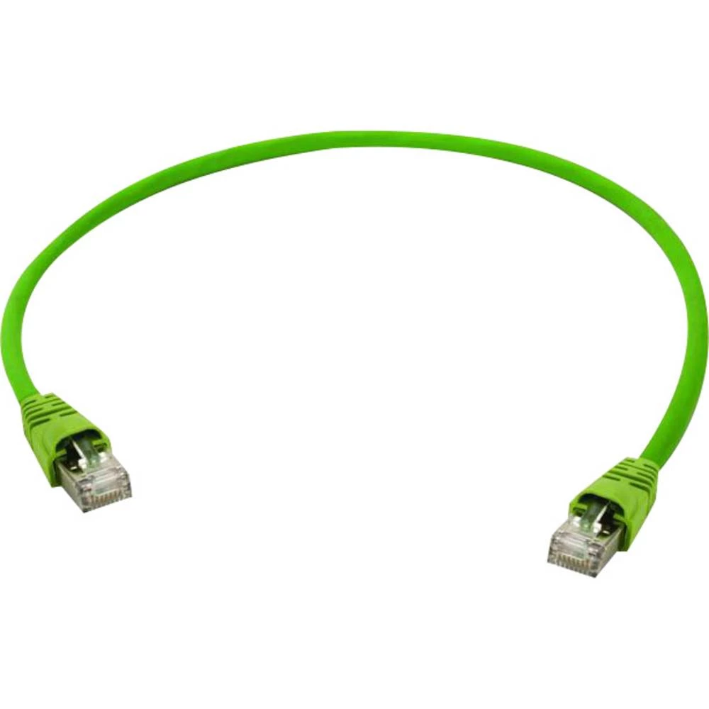 LAN (RJ45) Mreža Priključni kabel CAT 5 SF/UTP 1.00 m Žuto-zelena Telegärtner slika