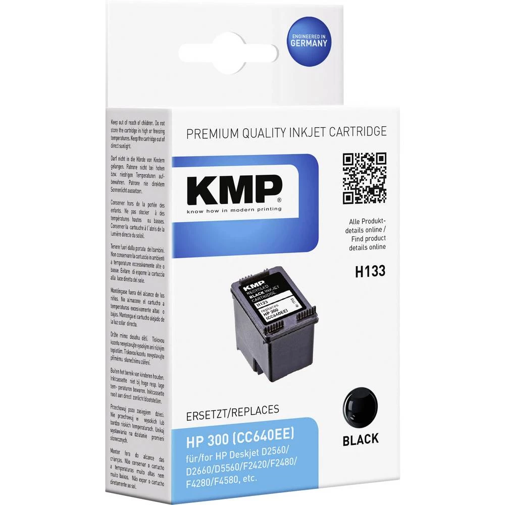 KMP Tinta zamijena HP 300 Kompatibilan Crn H133 1710,4811 slika