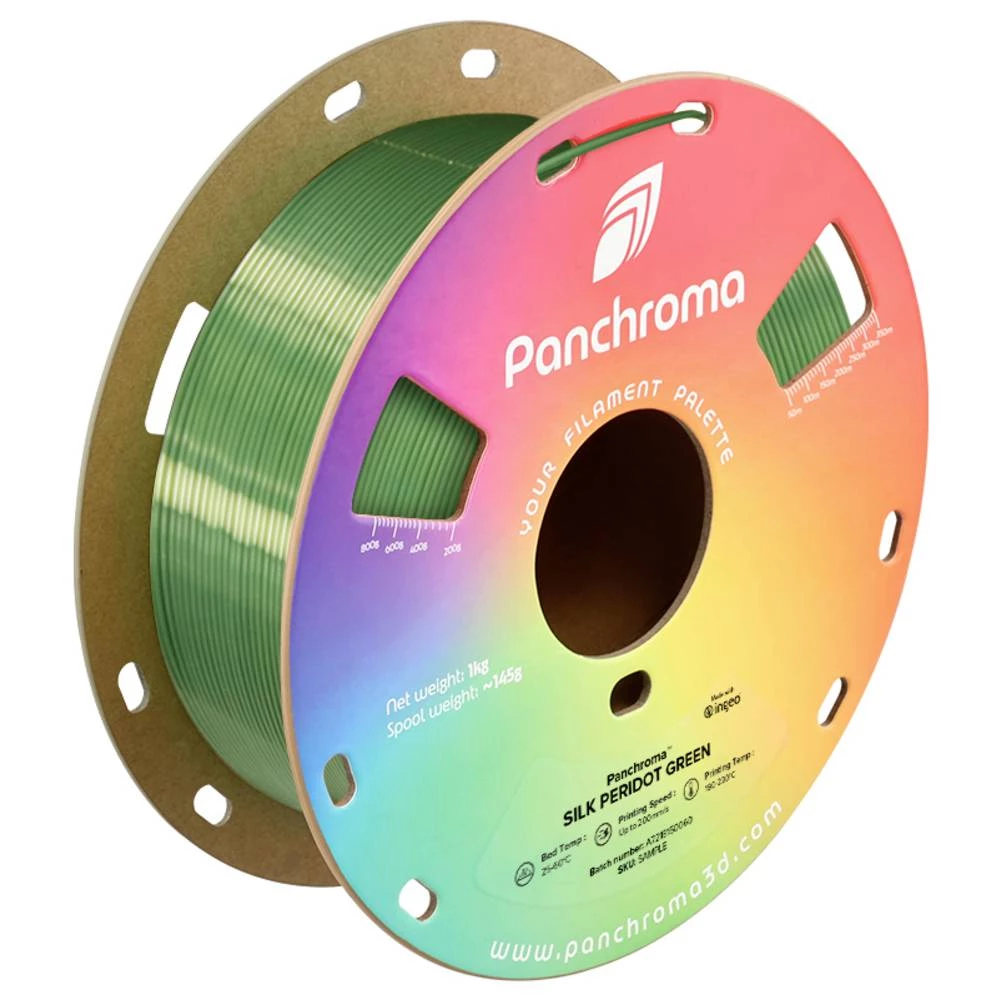 Polymaker CA03012 Panchroma™ Silk 3D pisač filament PLA svilenkasti sjaj 1.75 mm 1000 g Peridot Green, zelena 1 kom. slika