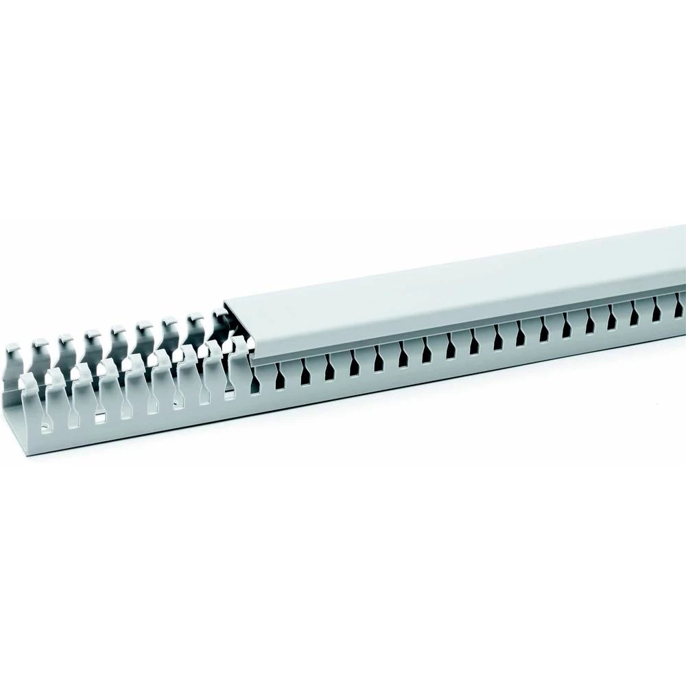 OBO Bettermann 6132364 kanal za ožičenje gornji dio (D x Š x V) 2000 x 63 x 50 mm 18 St. siva slika