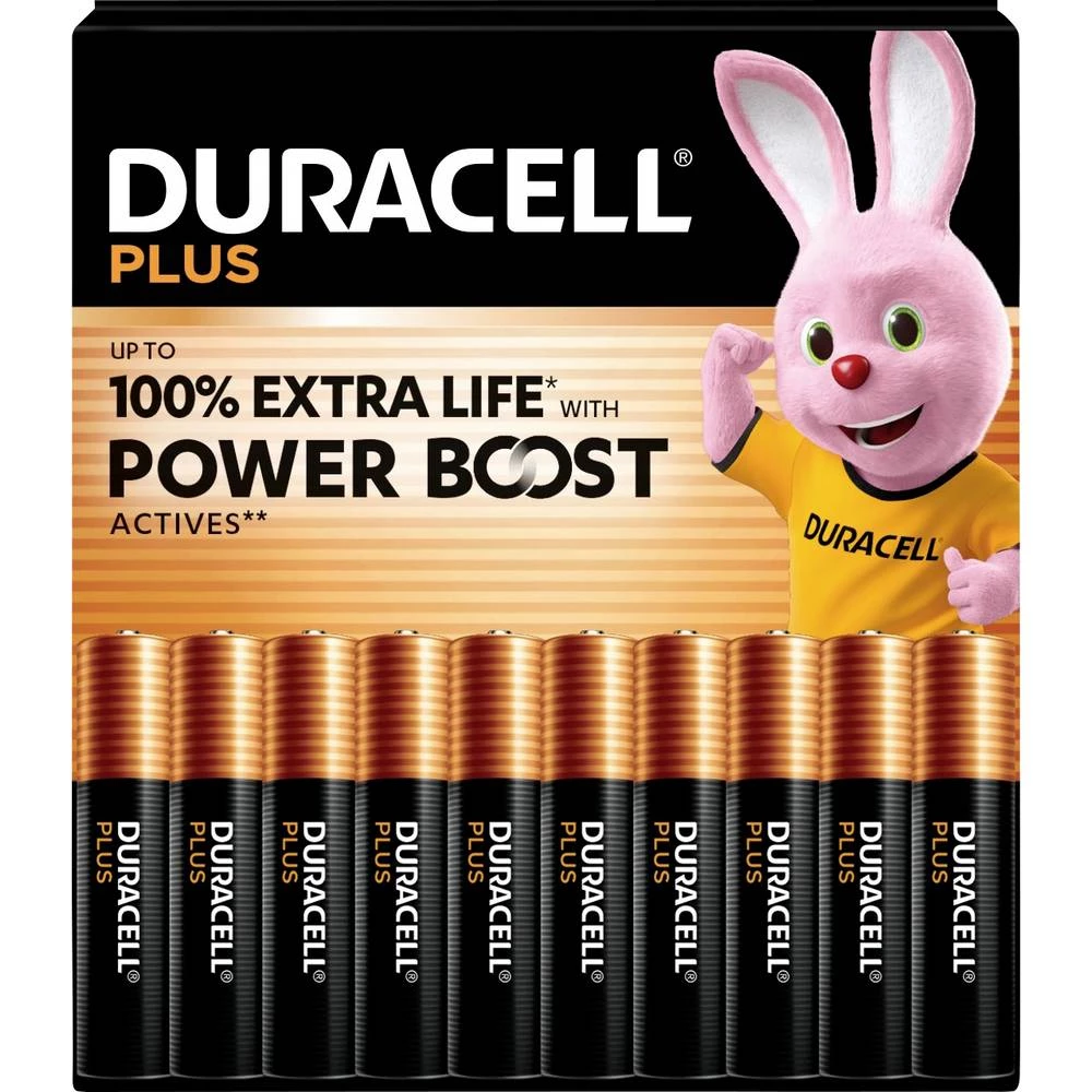 Duracell Plus Power Boost micro (AAA) baterija alkalno-manganov 1.5 V 40 kom. slika