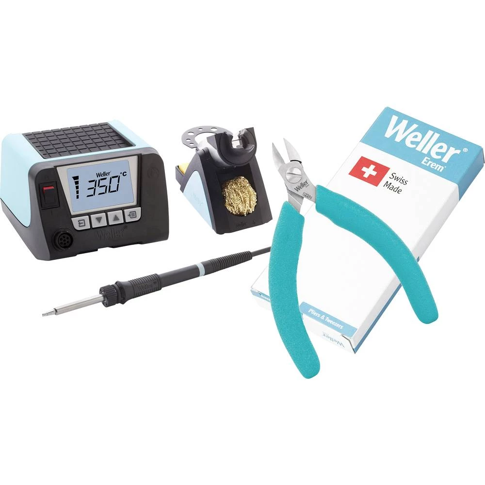 Komplet stanice za lemljenje digitalni Weller Professional WT 1012 PROMO 50 Do 450 °C Uklj. kućište, Uklj. vrh za lemljenje , Uk slika