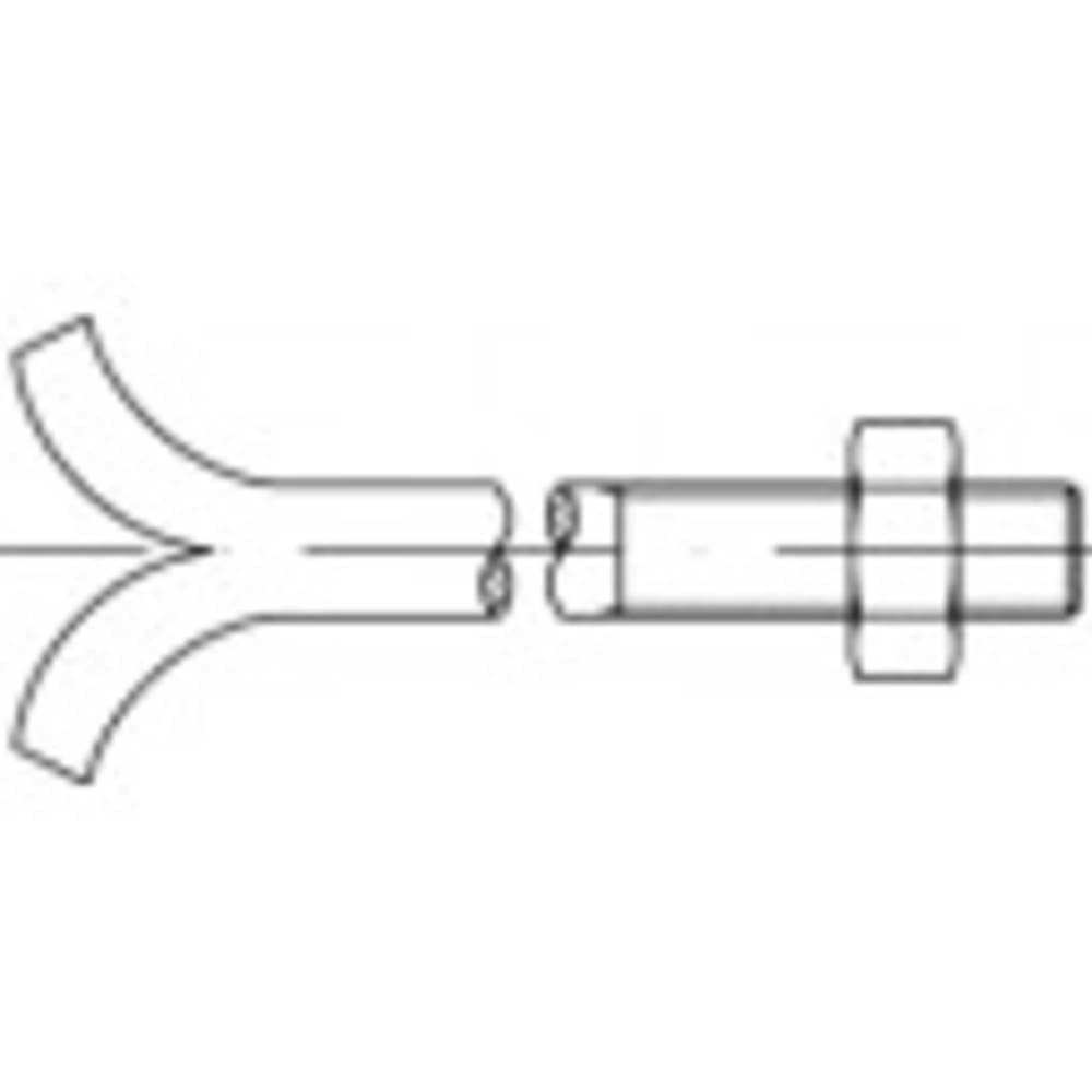 TOOLCRAFT TO-9974733 vijci za kamen M24 400 mm vanjski šesterokutni DIN 529 čelik galvansko pocinčani 5 St. slika