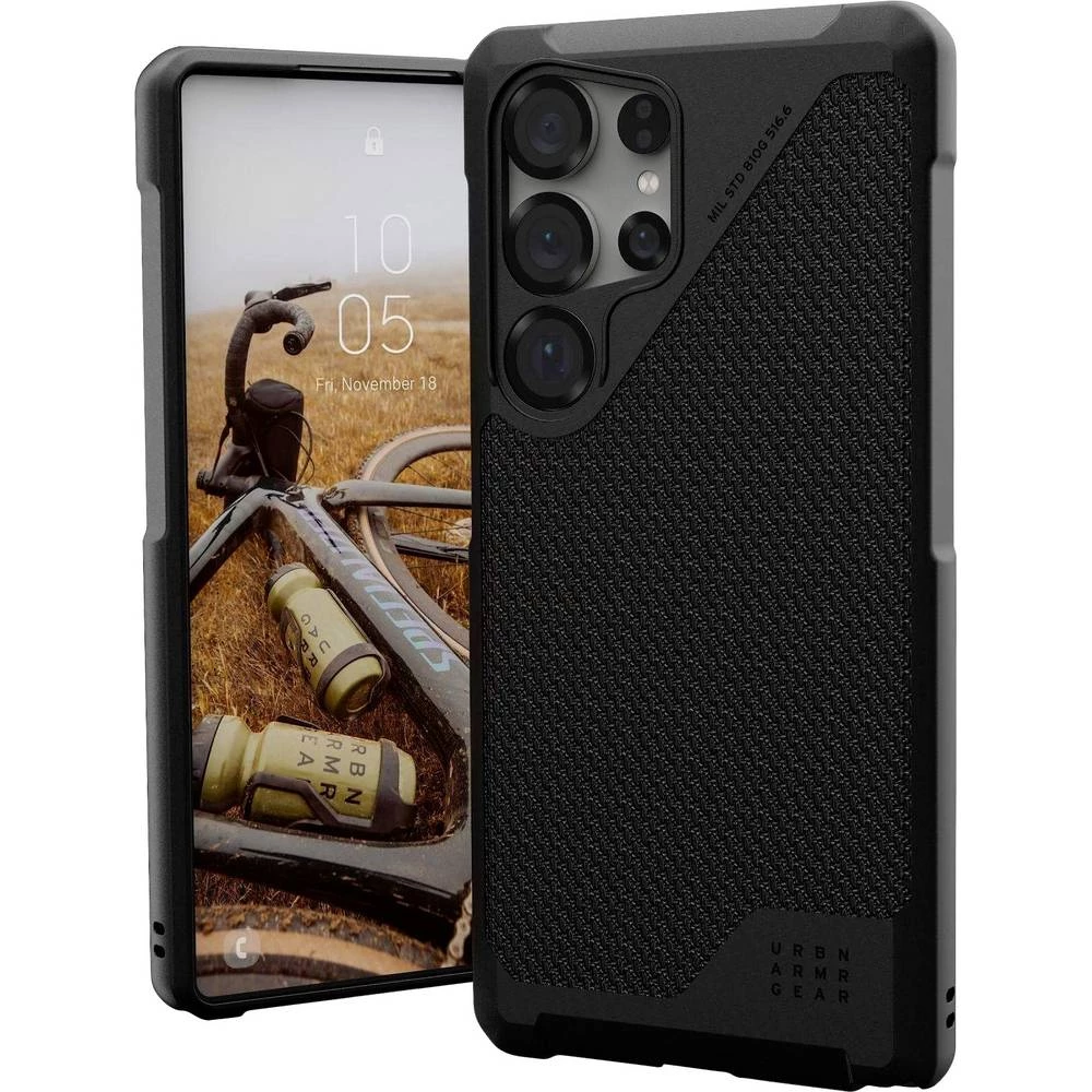 Urban Armor Gear Metropolis LT vanjska torbica za mobilni telefon Samsung Galaxy S25 Ultra crna induktivno punjenje, otp slika