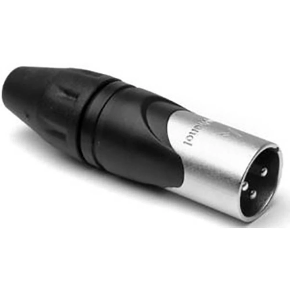 XLR utični konektor Ravni muški konektor Broj polova: 3 Crna/srebrna Amphenol 1 ST slika