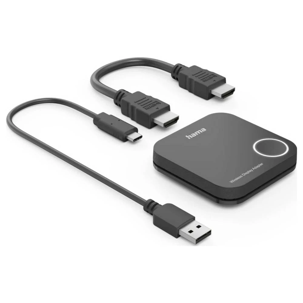 Hama Wireless-Display-Adapter, HDMI™, Full-HD 1080p, inkl. Kabel bežični Full HD prezentacijski sustav 30 m 1920 x 1080 slika