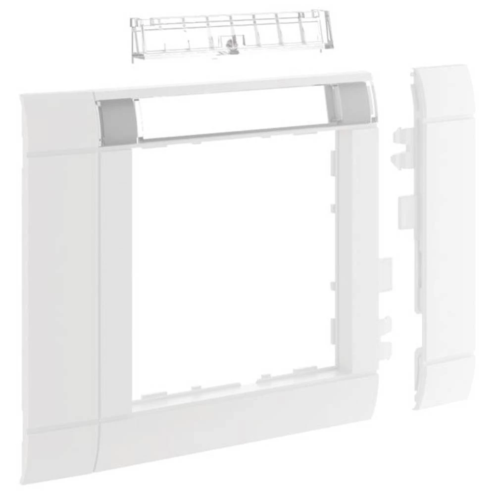 Hager GR0802A9016 okvirna ploča modularna ZS 55 mm OT80 hfr Bfeld prometno bijela Hager GR0802A9016 blenda   1 St. bijela slika