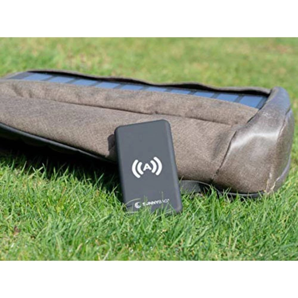 SunnyBag indukcijski powerbank 10000 mAh qi-Powerpack 208A_10 Izlazi USB, qi standard crna slika