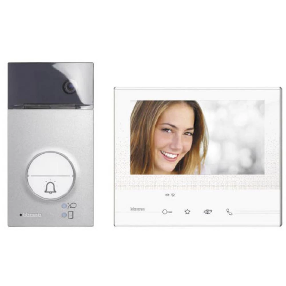 Legrand 363511 video portafon za vrata 2-žice, WLAN 2-žičani odašiljač, napajanje, kompletan set 1 obiteljska kuća bijel slika