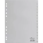 Durable Register 6524 DIN A4 1-15 Polipropilen Siva 15 pregrada za registrator Reljefne kartice 652410