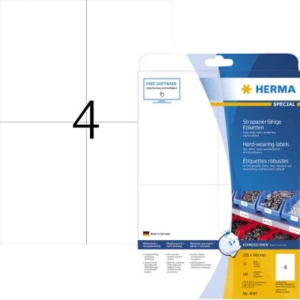 Herma 4697 Etikete (A4) 105 x 148 mm Bijela 100 ST Ekstra jako prianjanje Vrsta naljepnice slika