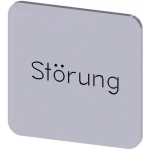 Siemens 3SU1900-0AF81-0AQ0 ploča za natpise kvadratan (Š x V) 22 mm x 22 mm poremećaj srebrna, crna 10 St.