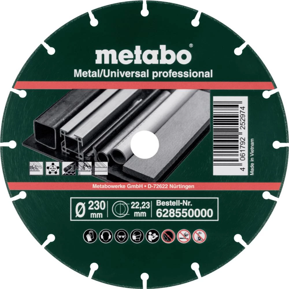Metabo 628550000 dijamantna rezna ploča 230 mm 1 kom. metal (pocinčani) slika