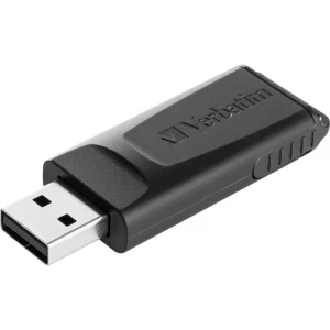 USB Stick 64 GB Verbatim Slider Crna 49328 USB 2.0 slika