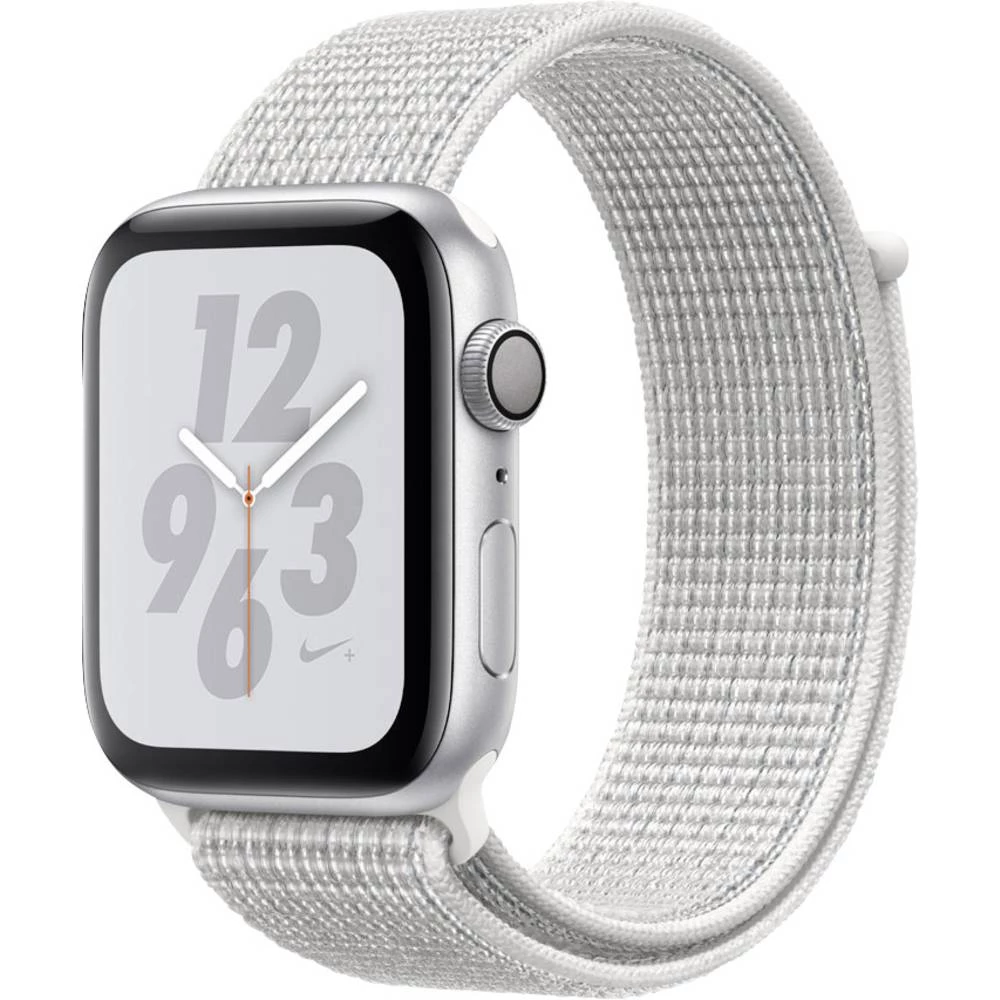 Apple Pametni sat serije 4 Nike+ 44 mm Kućište od aluminija Srebrna Sportska narukvica Bijela slika