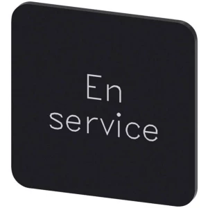 Siemens 3SU1900-0AF16-0GM0 ploča za natpise kvadratan (Š x V) 22 mm x 22 mm En Service crna, bijela 10 St. slika