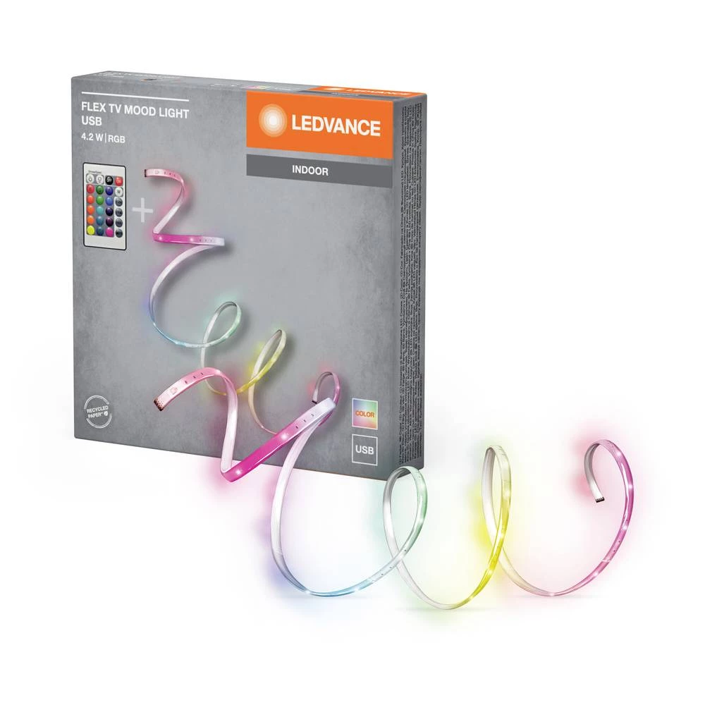 LEDVANCE FLEX TV MOOD 4058075666917 LED traka-osnovni element  s USB priključkom 5 V 1500 mm RGB  1 St. slika
