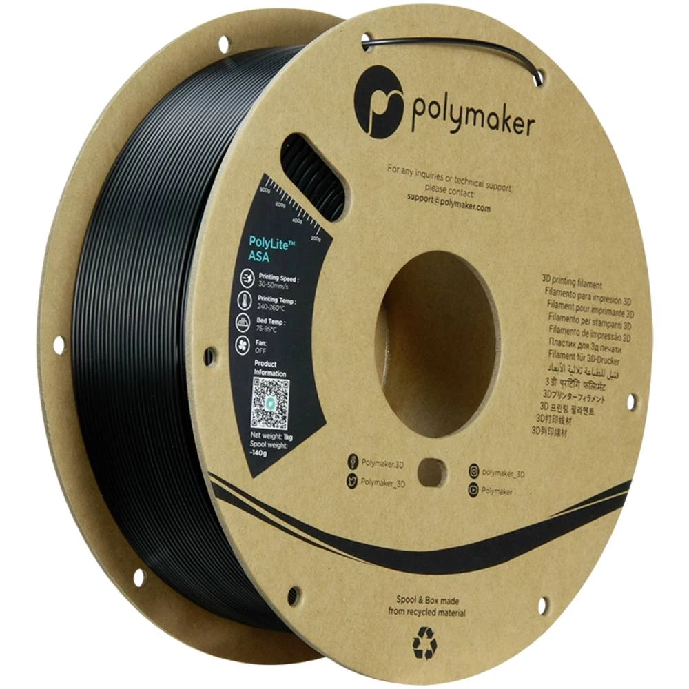 Polymaker PF01044 3D pisač filament ASA UV otporan, zaštićen od atmosferskih utjecaja, otporan na toplinu, otporan na ud slika
