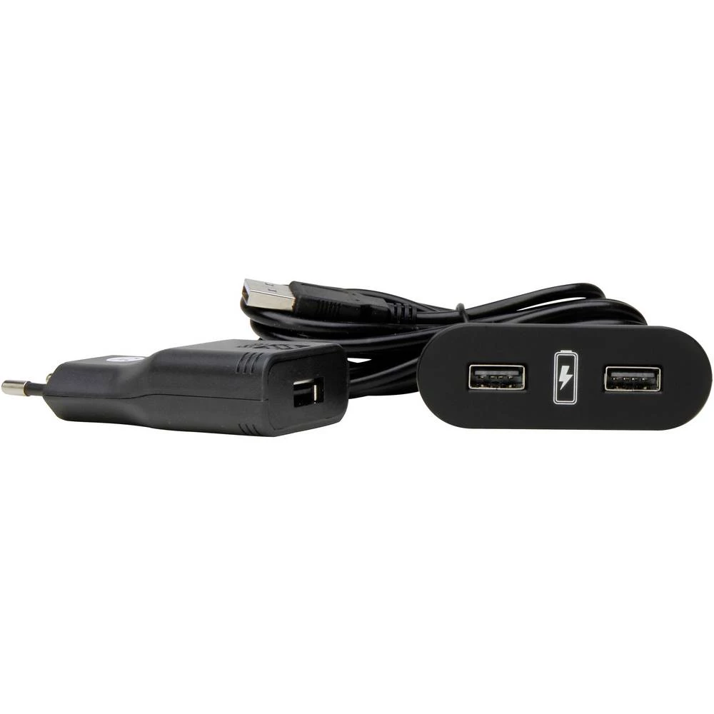 Kopp 939737013  ugradbena utičnica  s USB-om IP20 crna slika