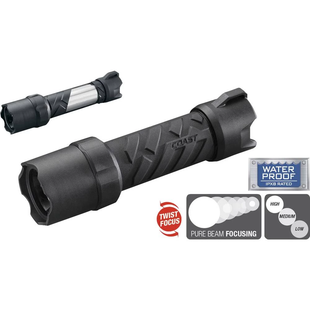 Coast Polysteel 400 LED Džepna svjetiljka baterijski pogon 300 lm 15 h 182 g slika